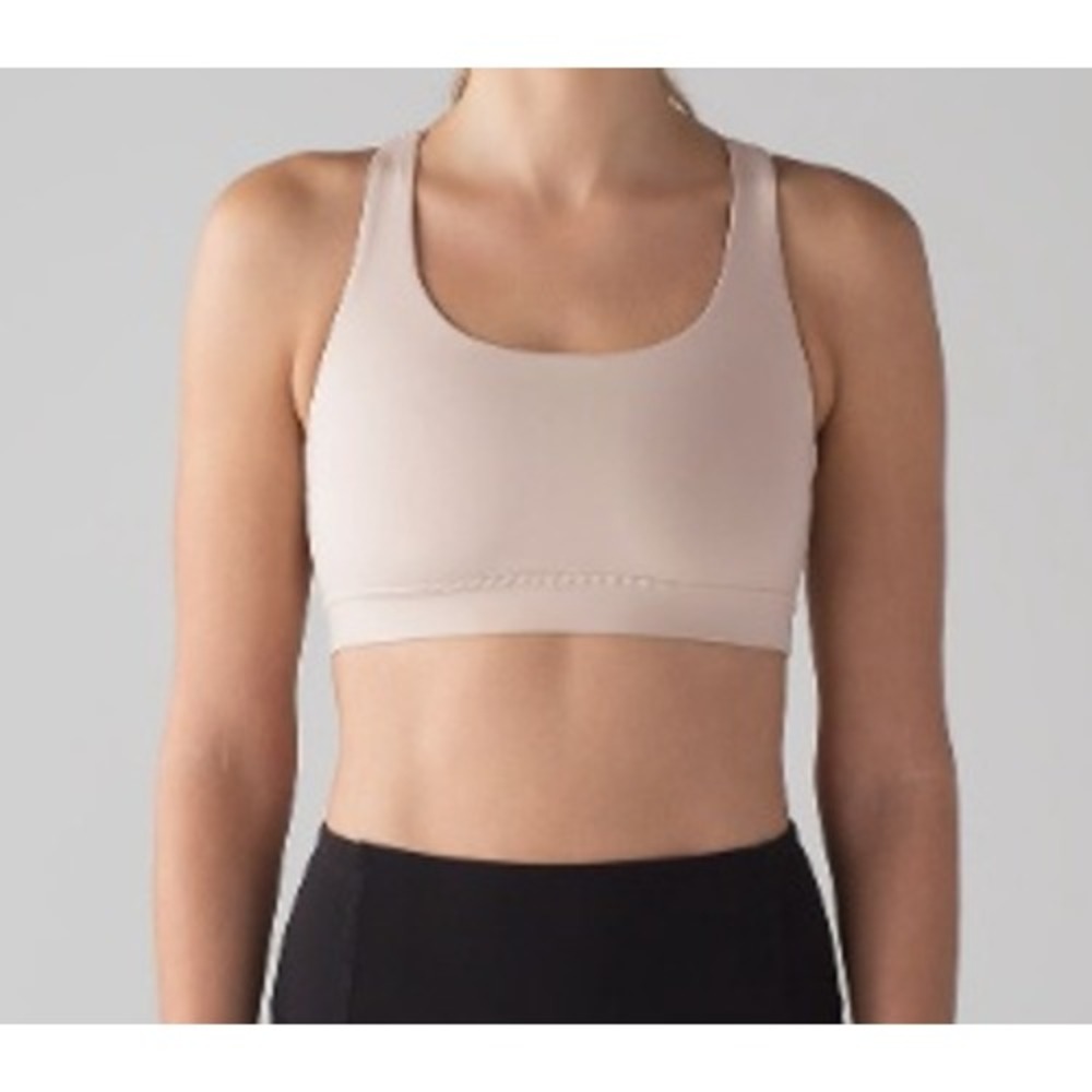 Lululemon Energy Sports Bra Women's Size 4 Light Pink Athletic Activewear